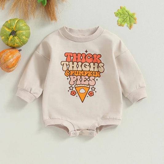 Thick Thighs & Pumpkin Pies Bubble Romper