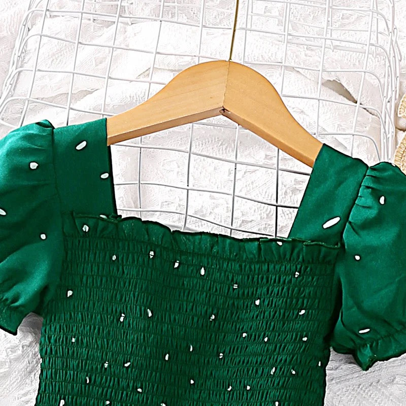 Green Polka Dot Dress