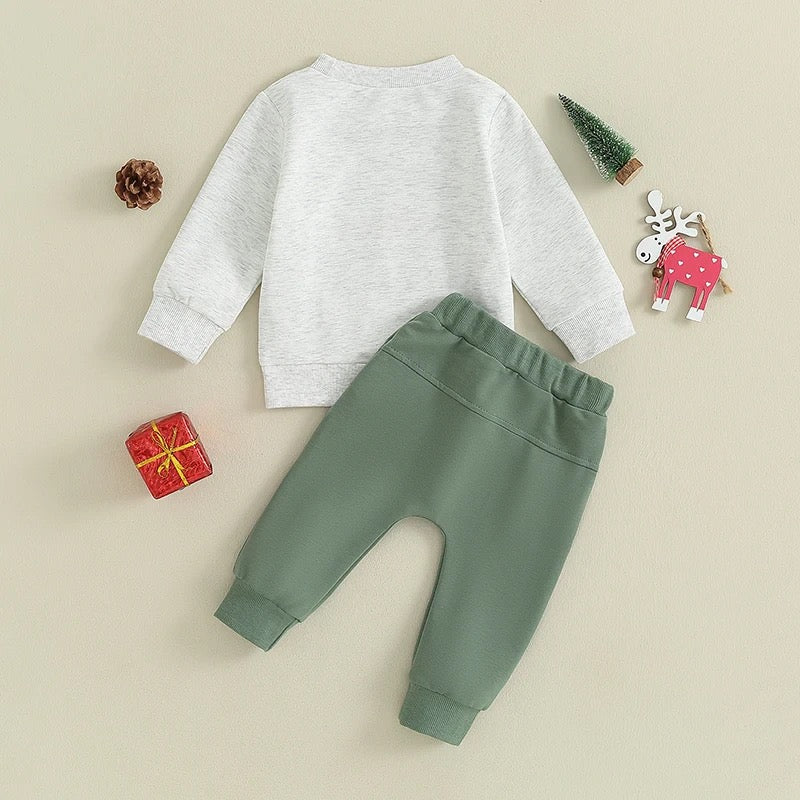 Boys Red Truck Christmas Outfit