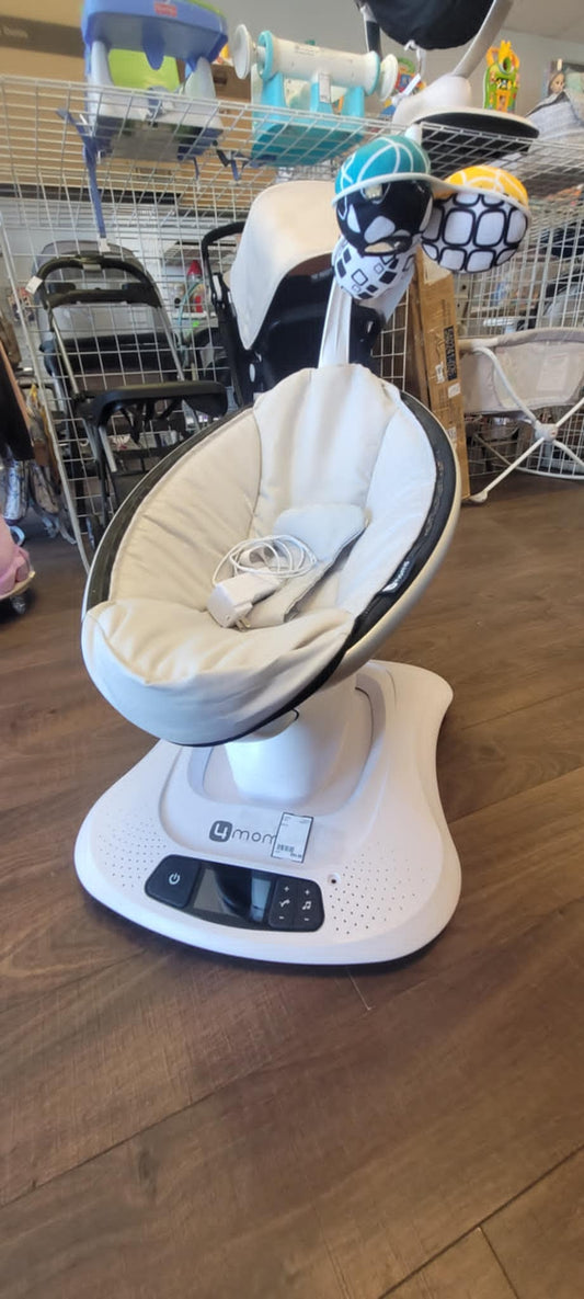 4moms MamaRoo Multi-Motion Baby Swing,  with 5 Unique Motions, Grey